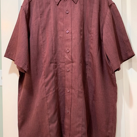 Men’s size XL George burgundy button down shirt - Picture 2 of 7